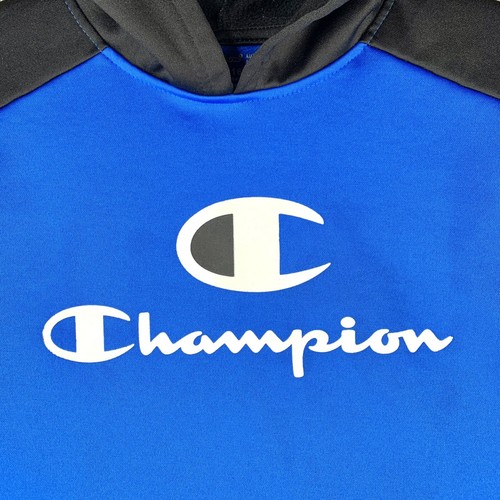 Champion Blue Black Youth Hoodie Size 14/16 - Picture 3 of 12