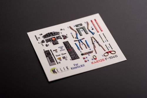 F-104G - Calcomanías 3D interiores para kit cinético (1/48) KeliK K48520 - Imagen 5 de 13