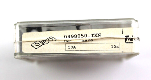 Fusible plat à lame Littelfuse 50A 32V vert MINI 498 pour voiture camion van... - Picture 2 of 4