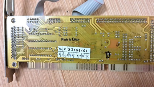1992 16-Bit ISA MULTI CARD MIO HMC741 FDD, HDD, Serial, LPT #160 - Photo 7/7
