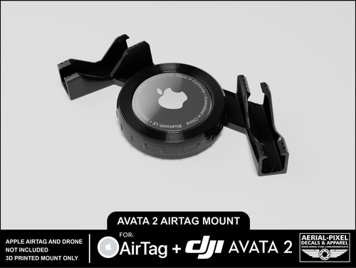 DJI Avata 2 Apple AirTag Halterung - 3D gedrucktes Polycarbonat! (AirTag nicht enthalten) - Bild 1 von 8