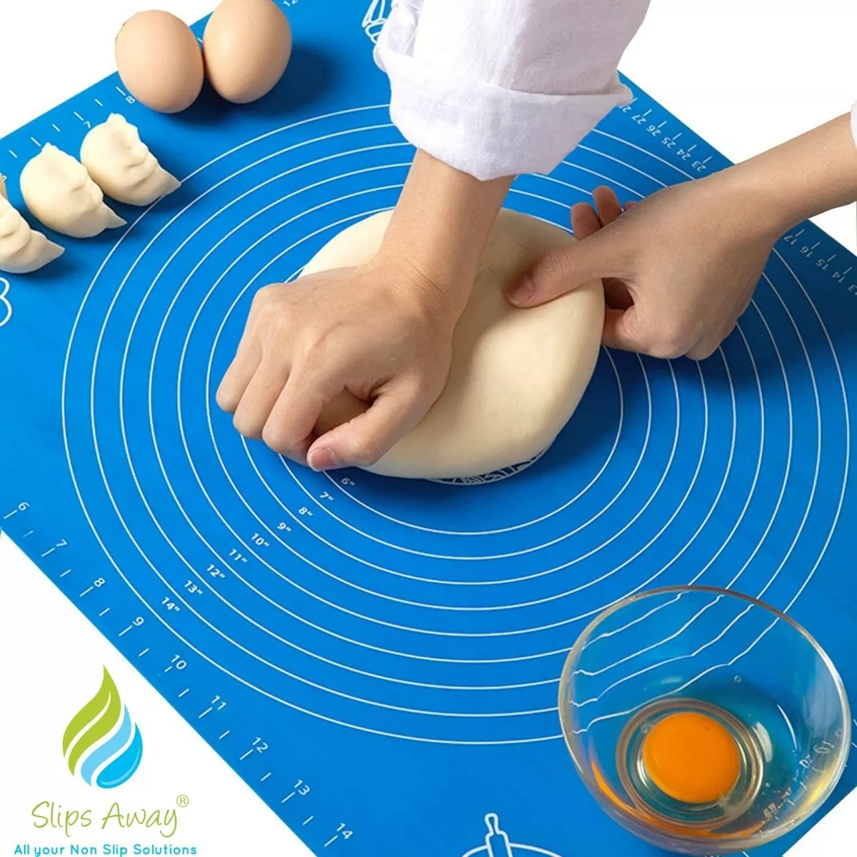 LARGE NON STICK SILICONE BAKING DOUGH ROLLING MAT FONDANT PASTRY PIZZA CAKE