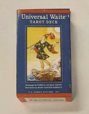 Universal Waite Tarot, 78 Cards, Deck Instructions Divination Recolored