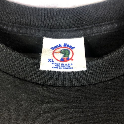 Vintage Duck Head Grafik T-Shirt Gr. XL schwarz True Duck USA Made - Bild 3 von 4
