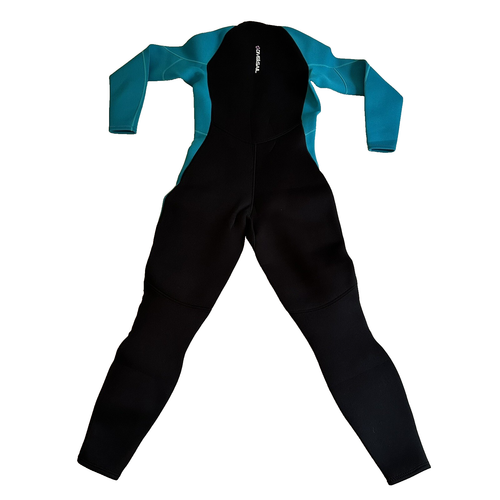 DIVE and SAIL Women's Full Body Wet Suit size L Neoprene/Nylon Black / Cyan NWT - Picture 3 of 18