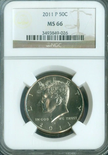 2011-P KENNEDY HALF DOLLAR NGC MS-66 QUALITY✔️