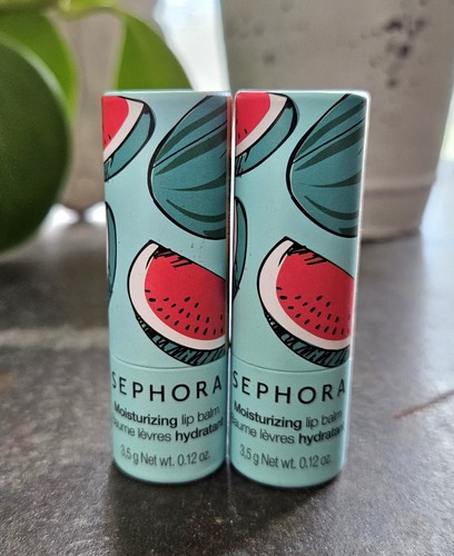 2 Tubos Sephora Collection Sandía Bálsamo Labial Hidratante 8h 0.12 OZ ea ¡SELLADO! - Imagen 2 de 4