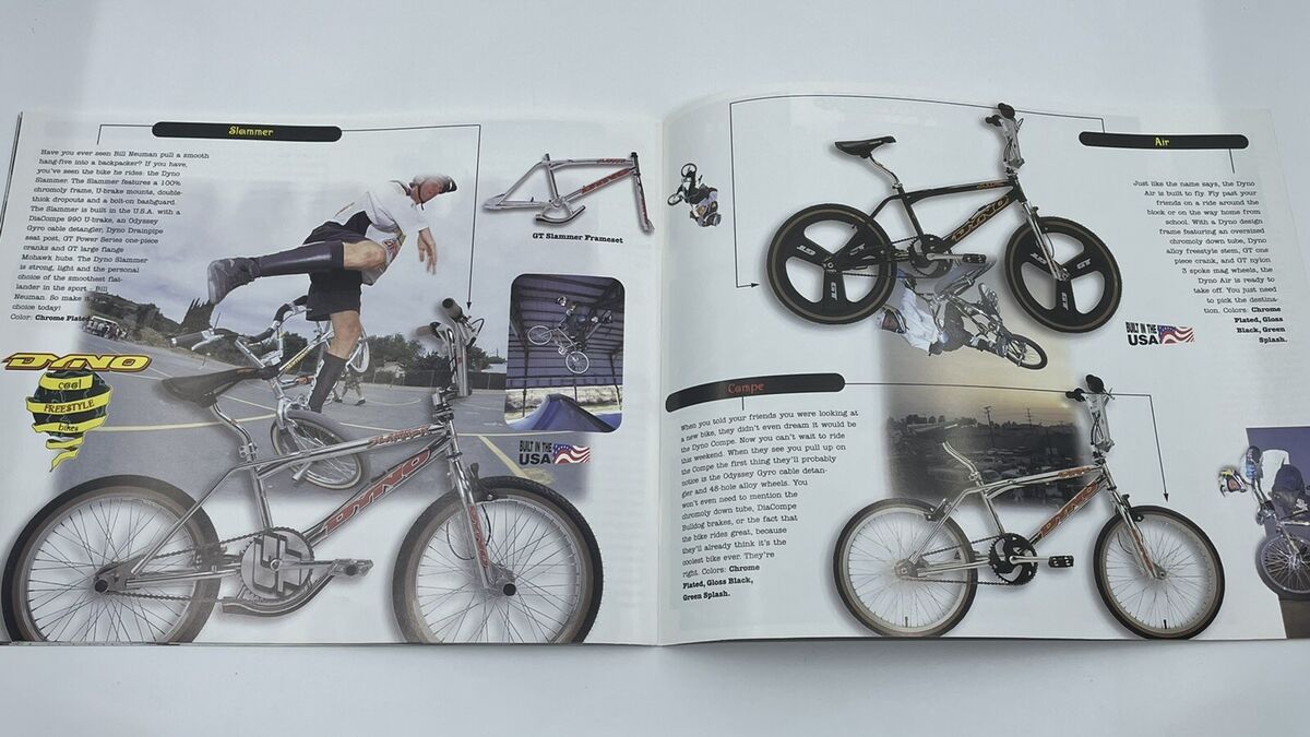 NEW 1996 GT Dyno BMX Freestyle Catalog Speed Pro Mach Intercepter