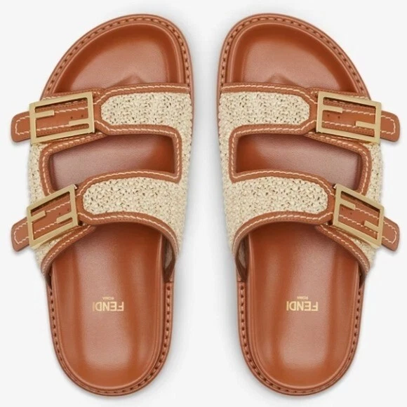 Fendi cheap birkenstock slides