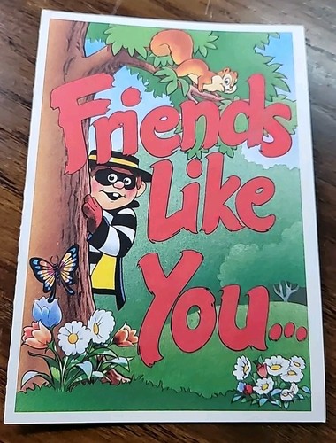 Vintage McDonalds Hamburglar und Grimasse bemalen Sie sich Karten 1994 NOS - Bild 10 von 16