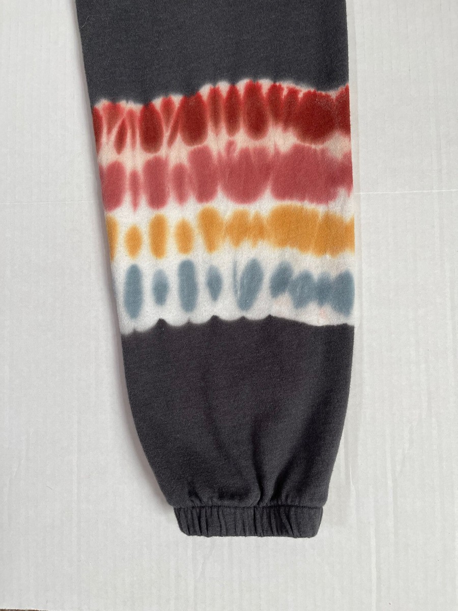 PJ Salvage Rainbow Dip Dye Sweatpants Womens Small Jogger Charcoal