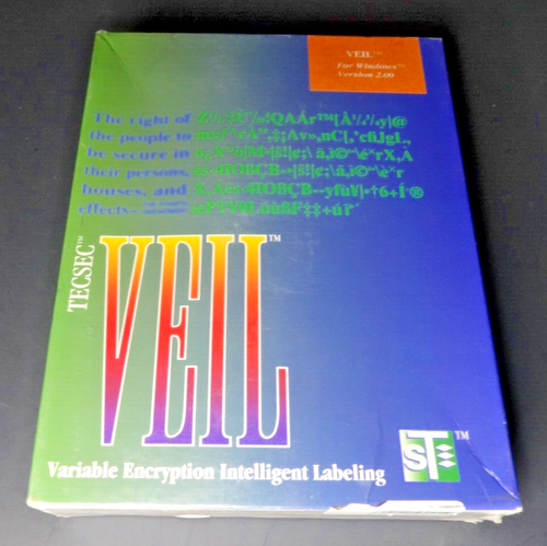 TECSEC VEIL - Variable Encryption Intelligent Labeling for Windows 3.1 DOS 5.0 - Picture 3 of 11
