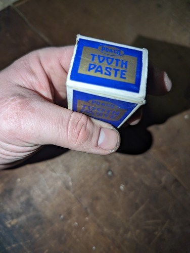Vintage Antique Parke-Davis & Co. Toothpaste W/ Box NOS Leaker Purple - Picture 8 of 9