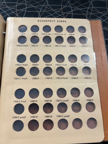 Dansco World Coin Library 1946-1989 Roosevelt Dimes including Proof-Only Empty - Picture 6 of 8