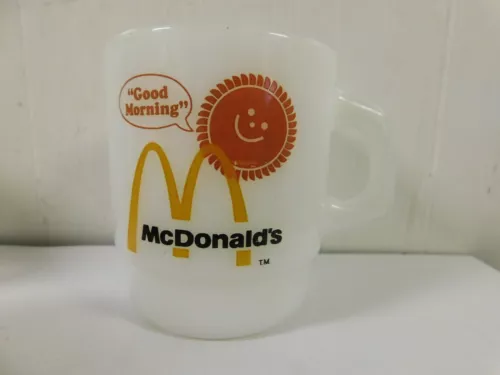 Mid Century Fire King McDonalds Good Morning Mug 