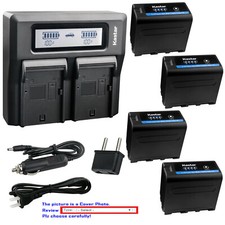Kastar Battery Fast Charger for Sony NP-F970PRO Sony DCR-VX2100 DCR-VX2100E