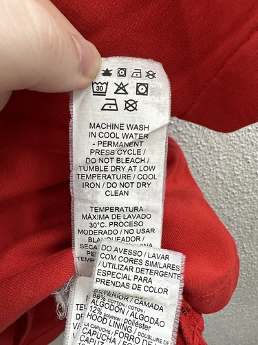 Puma Mens Camo Pack Sweatshirt Hoodie Size Small Red Short Sleeve Logo - Picture 9 of 14