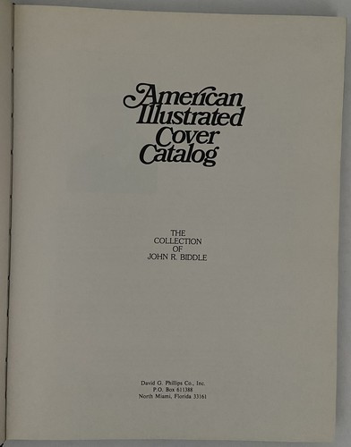American Illustrated Cover Catalog John R. Biddle Collection 259pp HB 1981 - Picture 3 of 13