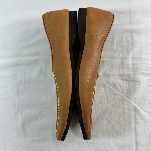 Vtg Skamps Smoking Indoor Shoes Slippers Loafers Sz 9.5 Tan Brown Soft Leather - Picture 7 of 12