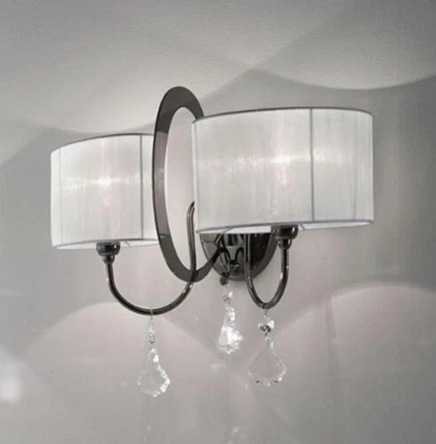 Lampadari da soffitto nero in cristallo