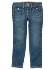 GYMBOREE JEANS SHOP DENIM BASIC STRAIGHT LEG JEANS PANTS 4 5 NWT