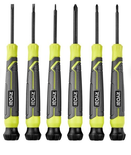 NEW, RYOBI Hobby Hand Tool Kit, W/Set of Precision STAR/TORX Bit Screwdriver Set - Picture 17 of 19