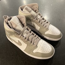 Air Jordan 1 Mid College Grey/Linen - Size 10