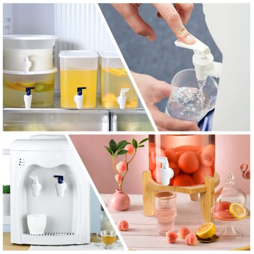 4 Pcs 3/8Plastic Faucet,Replacement Cooler Faucet Water Bottle Jug Reusable Spig - Picture 3 of 6