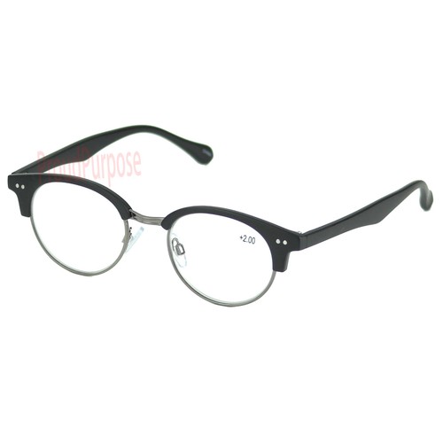 Gafas de lectura para hombres y mujeres con cuernos Clubmaster lector fuerza de potencia 150 - Imagen 14 de 15