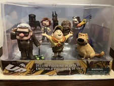 Disney Pixar Up Deluxe Figure Set 9 PVC Figurine Playset Carl Dug Russell Kevin