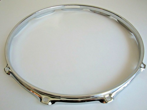 2 PCS 13" Drum Hoops Snare Drum Hoops 10 Lug 2.3mm Chrome 1 Batter 1 Snare - Picture 3 of 3