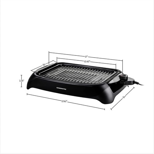 Portable Electric Grill BBQ Indoor Outdoor Smokeless Griddle Compact Barbecue image