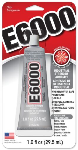 E6000 231017 12 Pack 1-Ounce Industrial Strength Adhesive, Clear