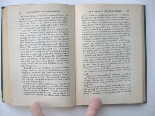 THE HOUSE OF THE SEVEN GABLES ~ Nathaniel Hawthorne HC circa 1920 - 38 - Picture 8 of 9