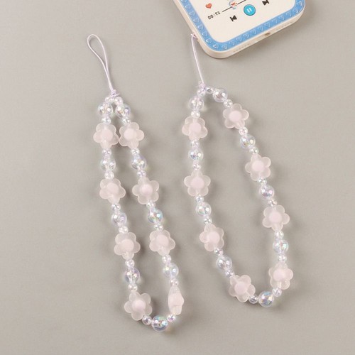 Frosted Flower Hanging Rope Hand Strap Mobile Phone Straps Wrist Hand Lanyard - 第 1/11 張圖片