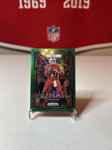 2023 PANINI PRIZM JOSH ALLEN #32 GREEN - BILLS - NFL MVP - Picture 1 of 4