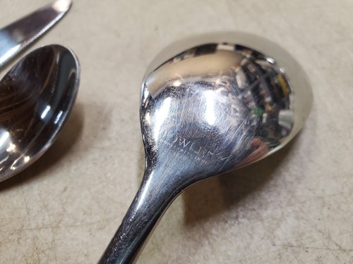 Lot of 3 Towle Wave Stainless Steel Flatware, Knife Teaspoon Serving Spoon - Picture 3 of 5