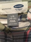 Girls Plaid Flannel Shirt Size L 10-12 Old Navy — photo 3