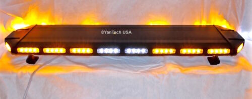 Barre lumineuse stroboscopique noire Hawk 49" pouces vendu 88 LED avertissement d'urgence balise remorquage camion