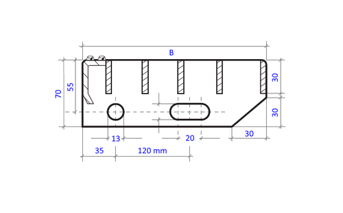 Metallstufe 600/700/800/900/1000x240 mm verzinkt Gitterroststufen Treppenstufen - Bild 9 von 19