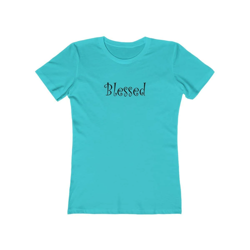 Next Level The Boyfriend Tee Black Graphic "Blessed" - Picture 93 of 115