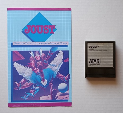 Atari 400/800/XE - Joust - Spielpatrone & Handbuch - getestet, funktioniert