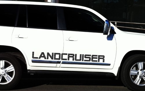 HUGE LANDCRUISER 4x4 60 80 100 200 series diesel ute wagon Sticker PAIR 1400mm - Picture 4 of 5
