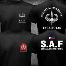 New Philippines Police SAF Special Action Force CTU Unit SWAT Military T-shirt 