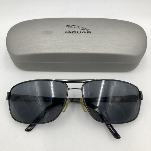 Jaguar 37320 Black Pilot Metal Sunglasses Germany FRAMES ONLY 62-14-130
