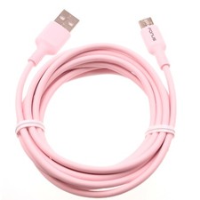 For T-Mobile REVVL 6 6x Pro - Pink 6ft Long USB-C Cable Charger Cord Power Wire