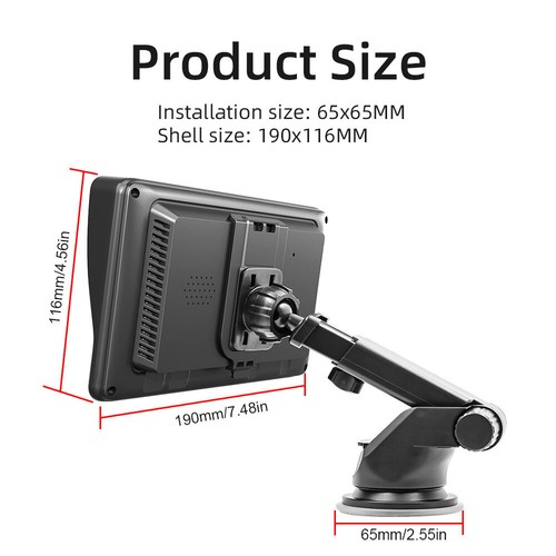 Universal 7 Zoll HD Touchscreen Autoradio für Apple CarPlay Android Auto Stereo - Bild 22 von 22