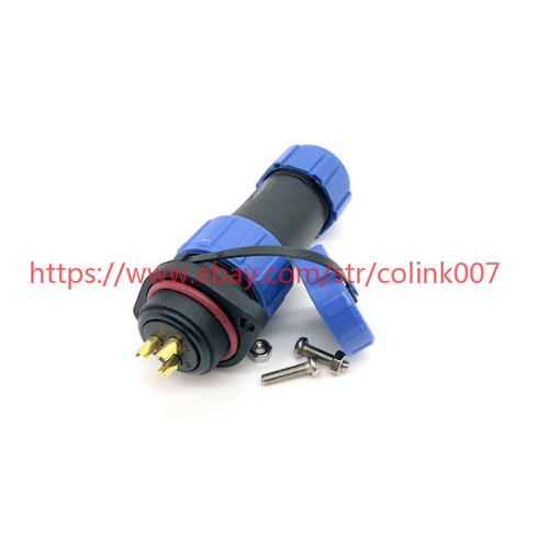 SP21 3 pin plug socket, 30A IP68, instruments equipment Aviation Connector - Picture 6 of 6