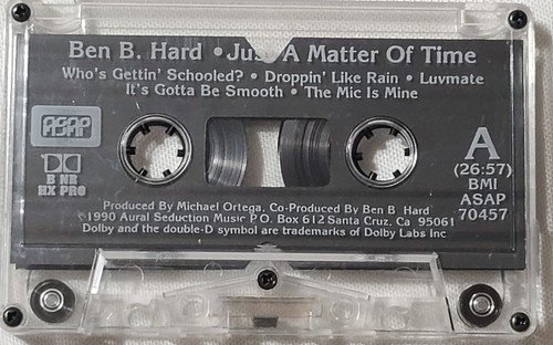 Ben B. Hard Just a Matter of Time Cassette Tape Rap / Hip Hop - Picture 3 of 4