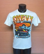 Chevy Classics Corvette White Short Sleeve T-Shirt Adult Size Small